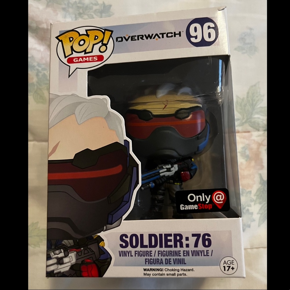 Vaulted Funko Pop Vinyl Games - Overwatch - Soldier: 76 #96 Gamestop Exclusive